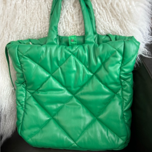 STAND STUDIO "Assante Diamond" quilted faux leather tote LARGE - Picture 3 of 10